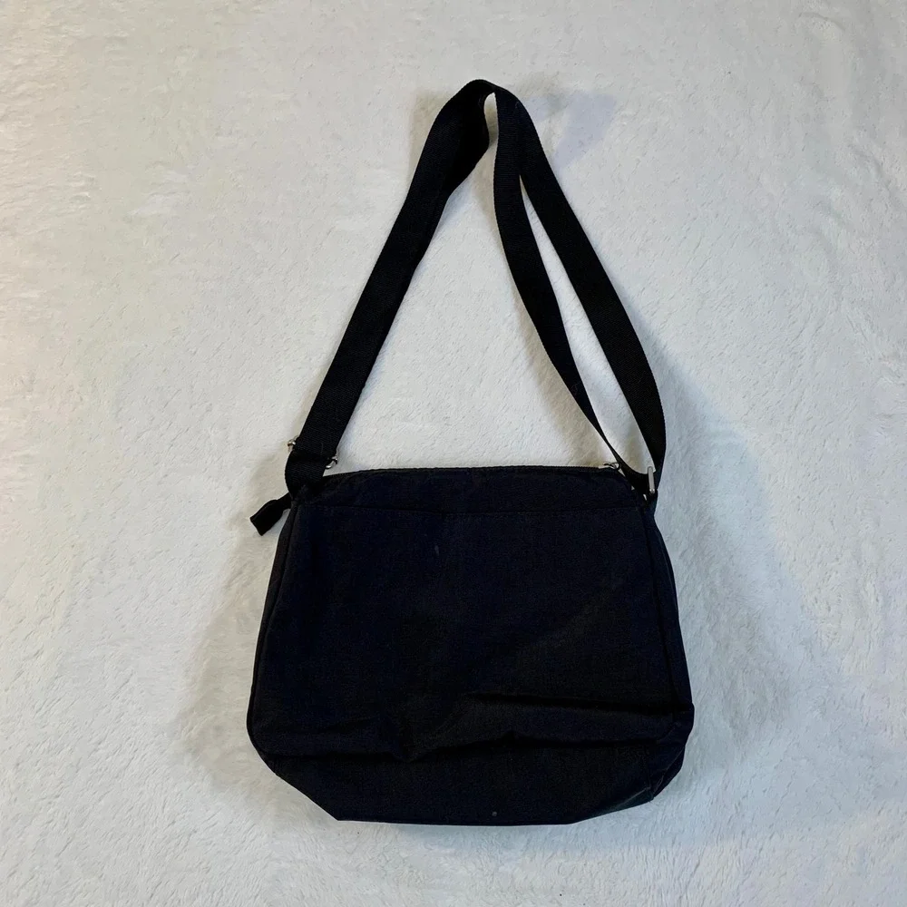 Baggallini Cali Black Nylon Crossbody Bag Purse Adjustable Travel Organizer READ